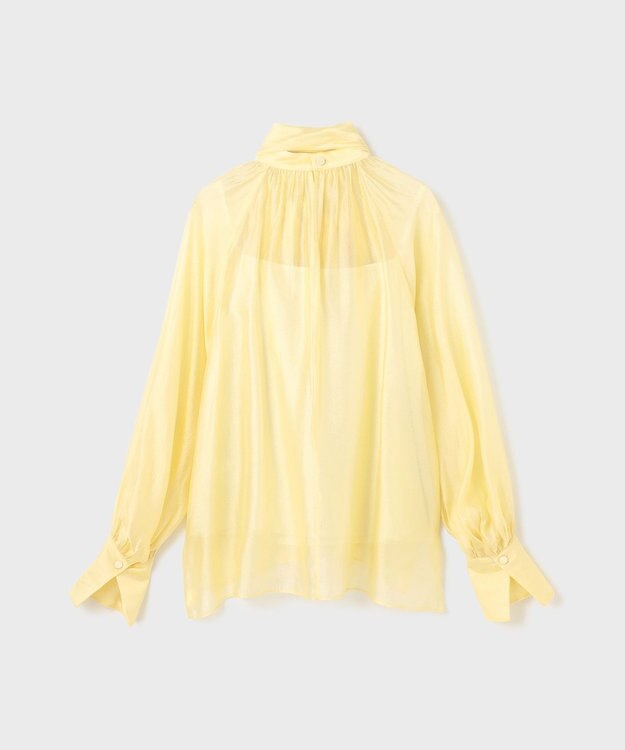 GRACE CONTINENTAL シアーボウタイブラウス イエロー