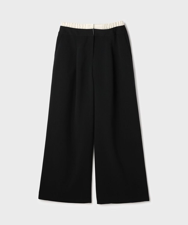 GRACE CONTINENTAL レイヤードイージーパンツ ブラック