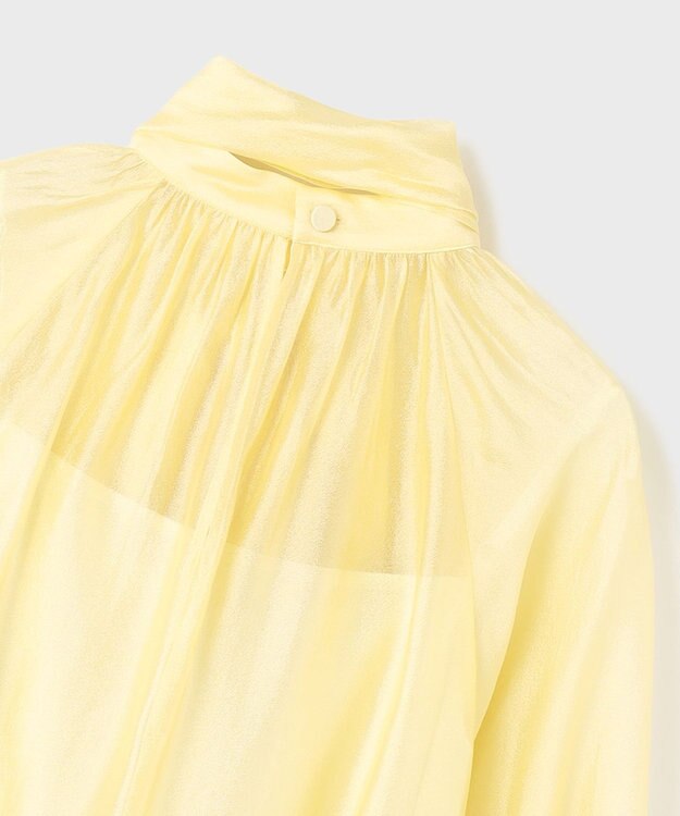 GRACE CONTINENTAL シアーボウタイブラウス イエロー