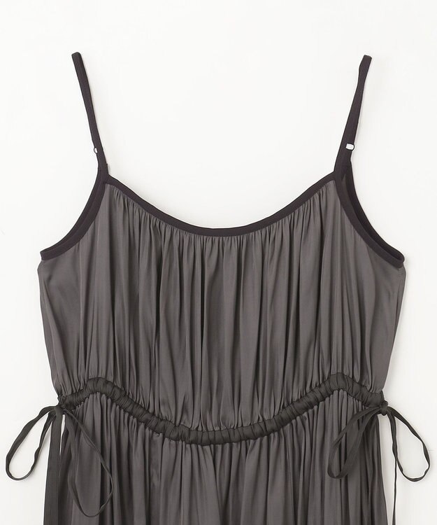 GRACE CONTINENTAL ギャザーキャミソールワンピース グレー