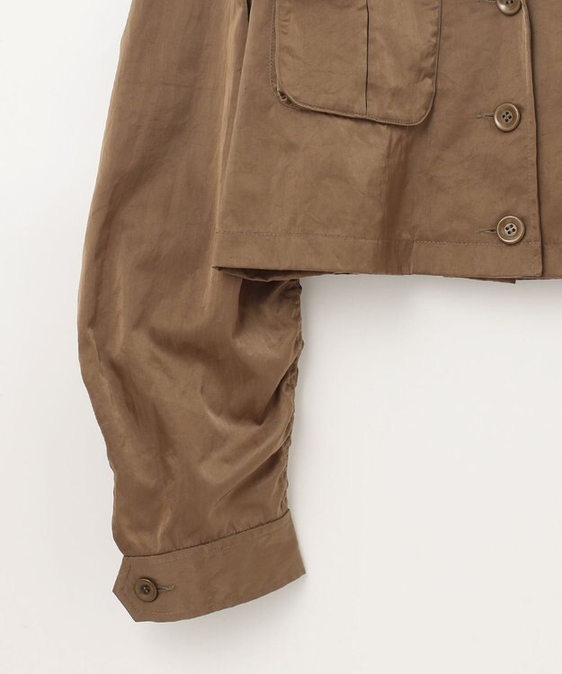 GRACE CONTINENTAL クロップドミリタリージャケット カーキ