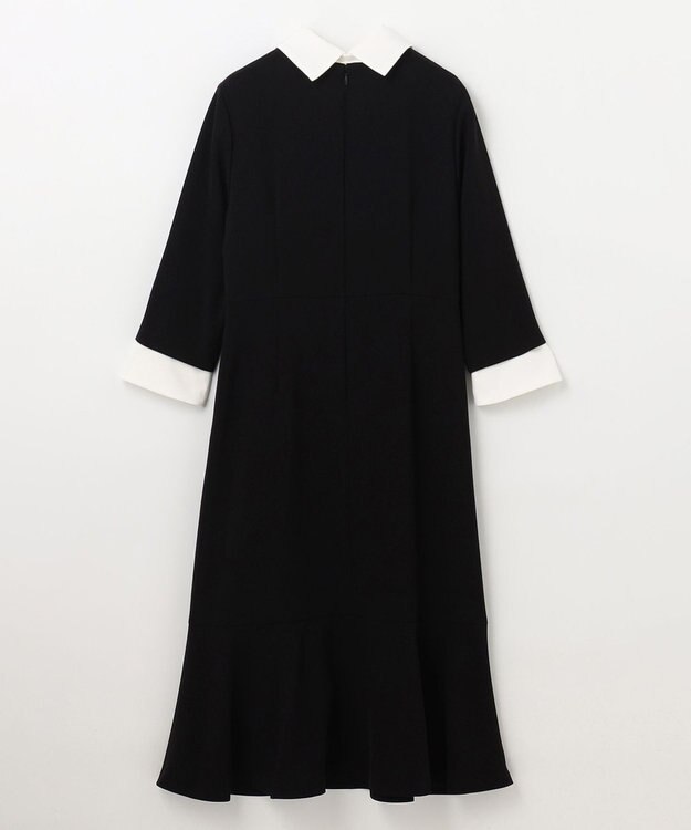 GRACE CONTINENTAL ダブルクロスドレス バイカラー