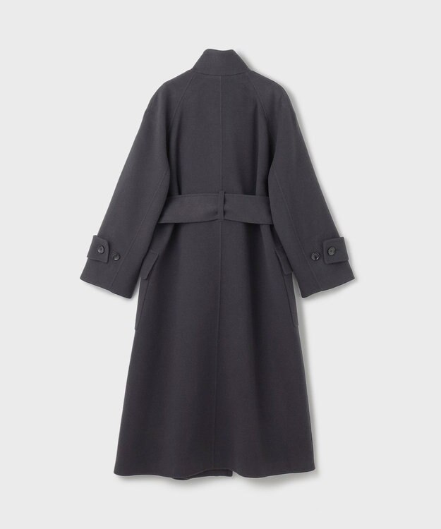 GRACE CONTINENTAL ウールカシミヤリバーコート チャコール
