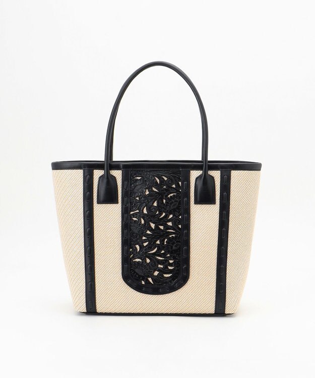 GRACE CONTINENTAL Jute-likeToteBag ブラック
