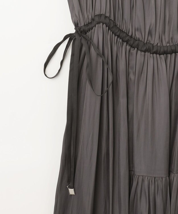 GRACE CONTINENTAL ギャザーキャミソールワンピース グレー