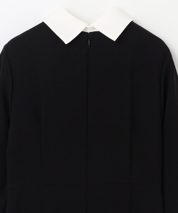 GRACE CONTINENTAL ダブルクロスドレス バイカラー