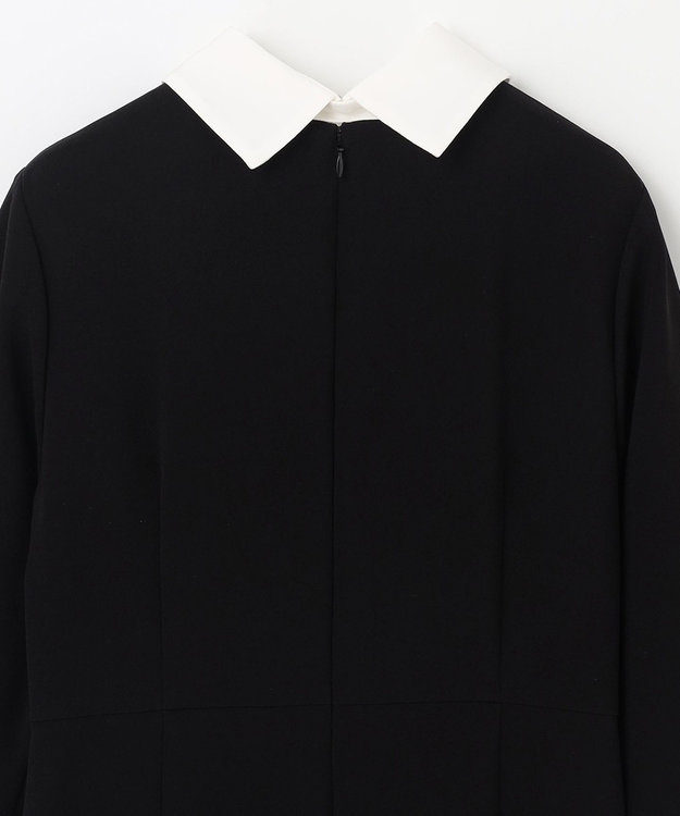 GRACE CONTINENTAL ダブルクロスドレス バイカラー