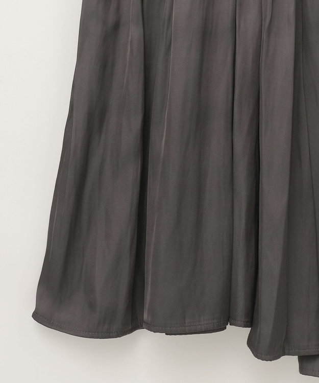 GRACE CONTINENTAL ギャザーキャミソールワンピース グレー