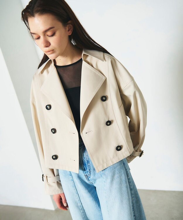 GRACE CONTINENTAL ドルマントレンチジャケット ベージュ