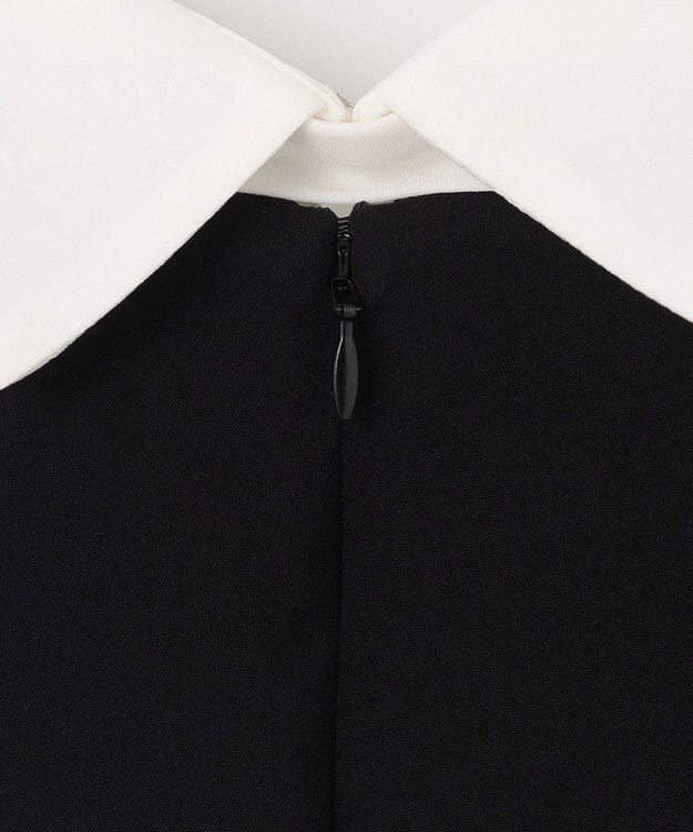 GRACE CONTINENTAL ダブルクロスドレス バイカラー