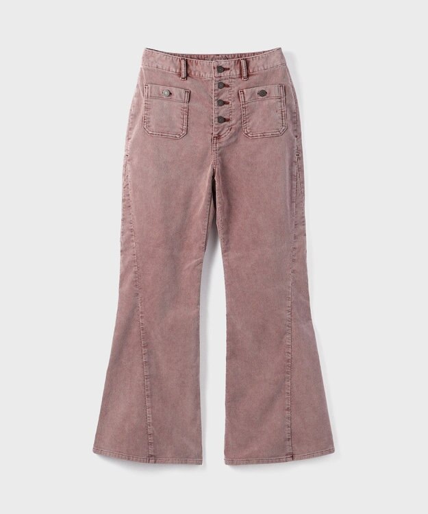 GRACE CONTINENTAL コーデュロイフレアパンツ ボルドー