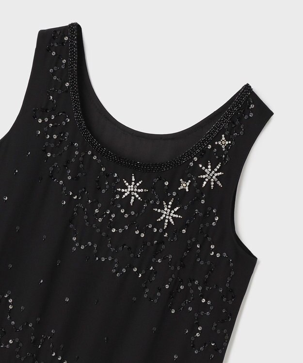 GRACE CONTINENTAL シャイニーembドレス ブラック