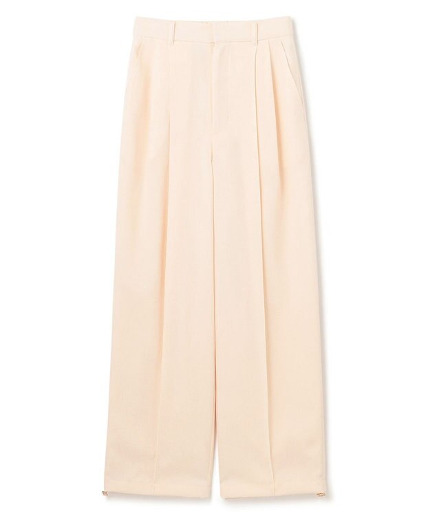 GRACE CONTINENTAL ストレッチスラブタックパンツ キナリ