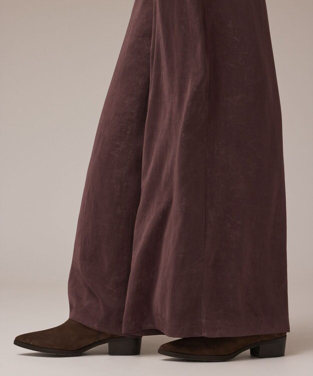 GRACE CONTINENTAL フィブリルイージーパンツ ダークブラウン