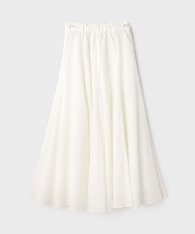 GRACE CONTINENTAL ナイロンボリュームスカート ホワイト