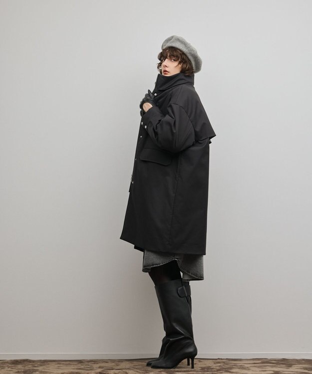 GRACE CONTINENTAL パディングマルチwayコート ブラック