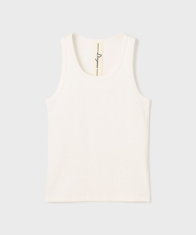 GRACE CONTINENTAL テレコカットトップ ホワイト