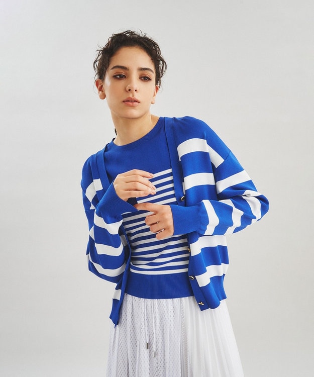 DRIES VAN NOTEN オーバーサイズ ボーダー ニット カーディガン ボーダーニットカーディガン – レディースファッション通販の夢