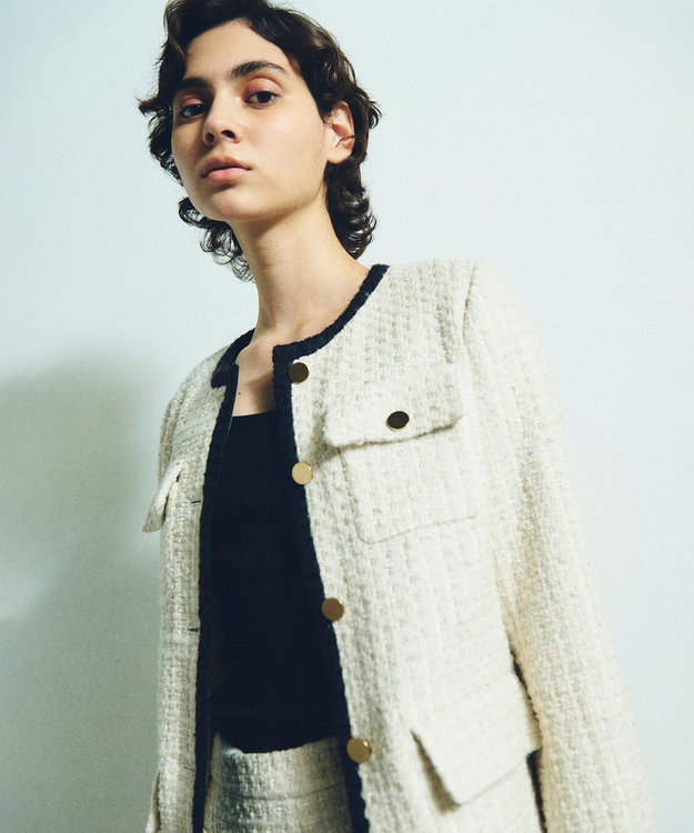 GRACE CONTINENTAL Diagram ツイードテーラードジャケット ツイードテーラージャケット / GRACE CONTINENTAL | GRACE