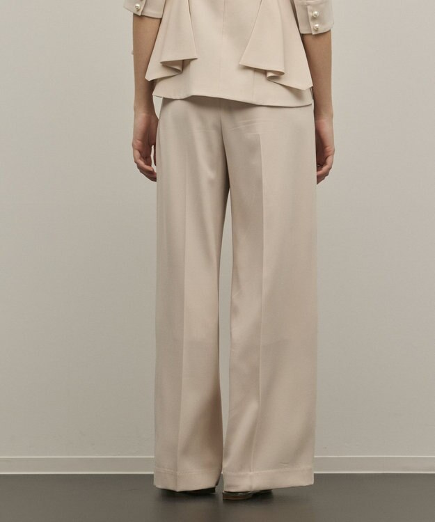 GRACE CONTINENTAL トリアセタックワイドパンツ ベージュ