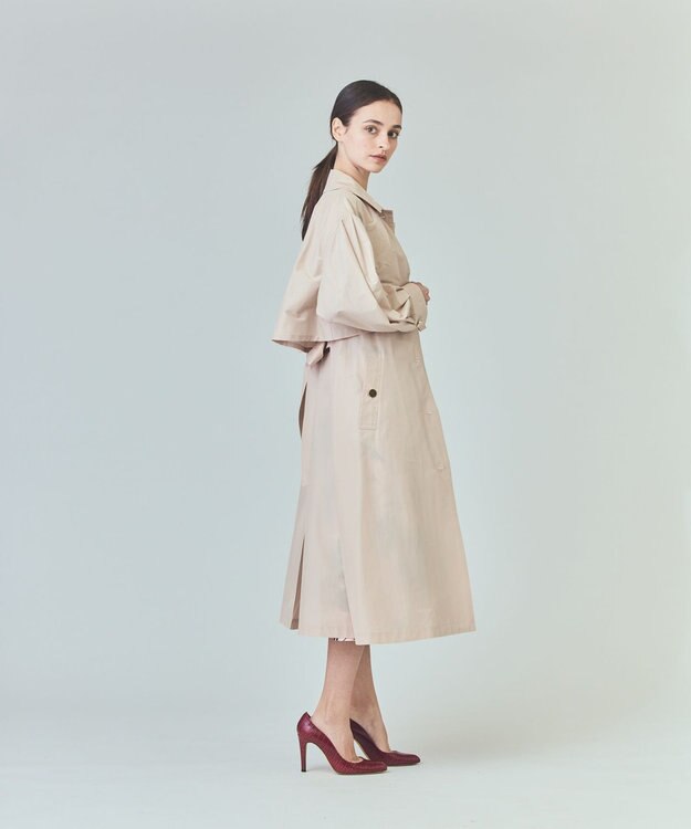 GRACE CONTINENTAL タッサードレスコート ベージュ