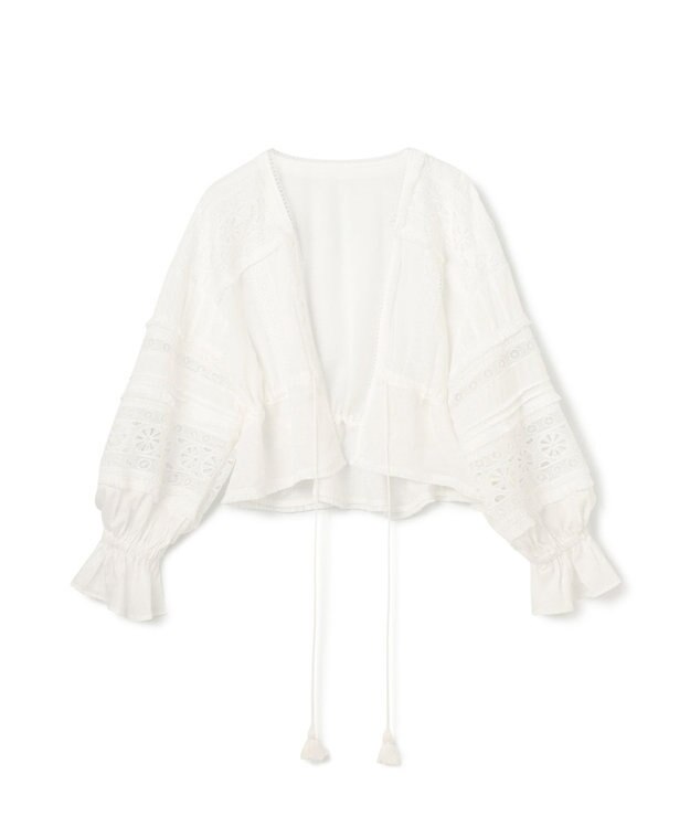 GRACE CONTINENTAL レースパッチブラウス キナリ