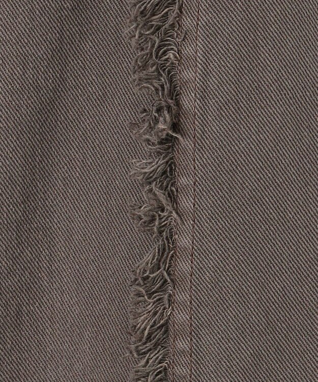 GRACE CONTINENTAL フリンジバギーパンツ チャコール