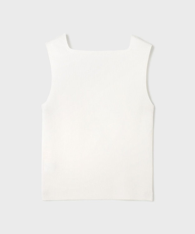 GRACE CONTINENTAL ブライトニットノースリーブ ホワイト