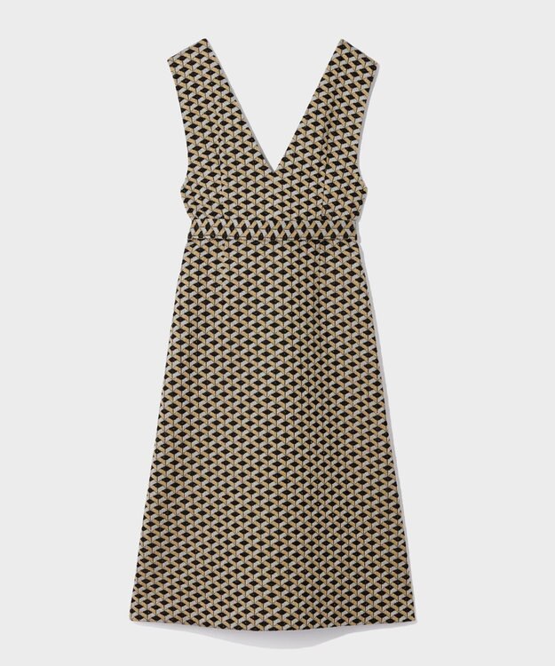 GRACE CONTINENTAL キカジャガードラメドレス ゴールド