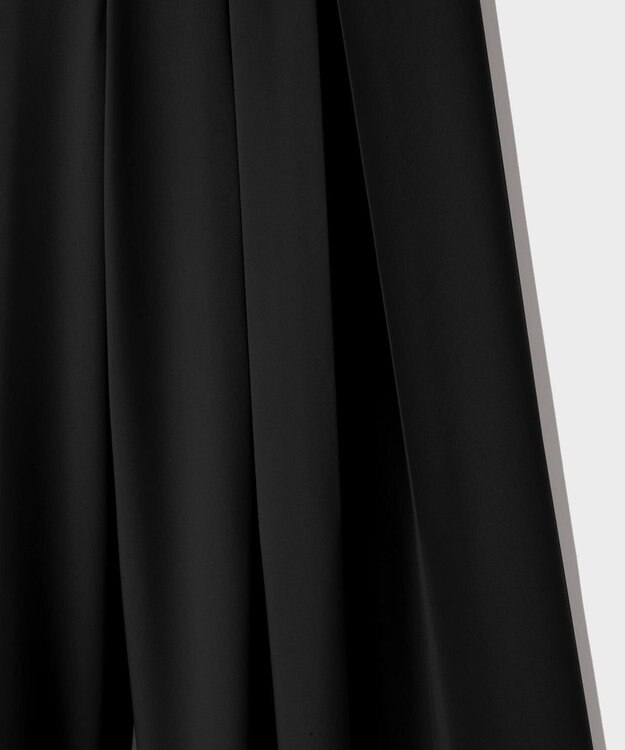 GRACE CONTINENTAL ボックスプリーツパンツ ブラック