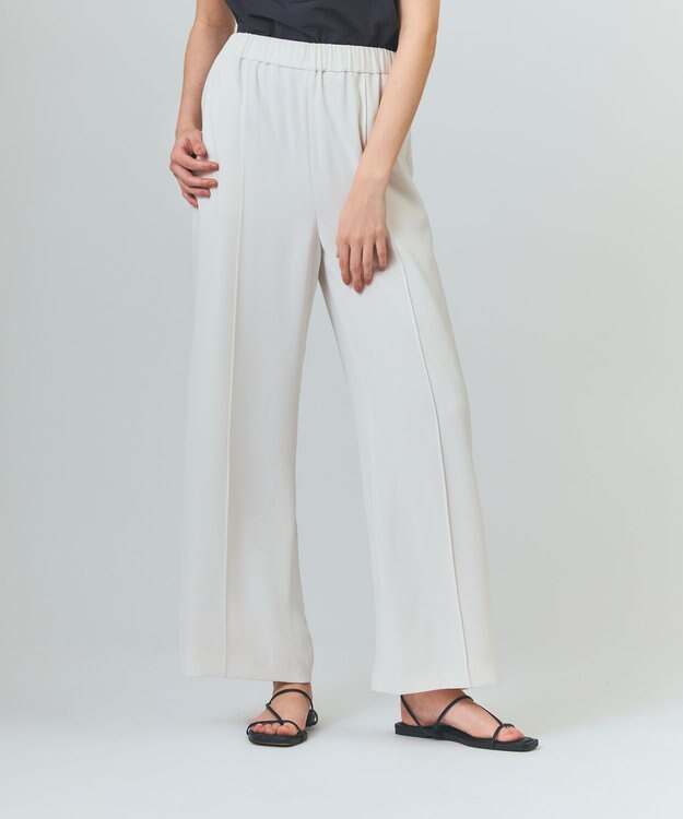 GRACE CONTINENTAL トリアセワイドイージーパンツ ホワイト