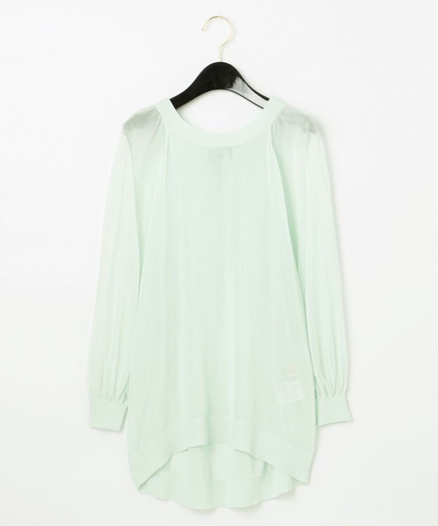 GRACE CONTINENTAL シアーコンビニットトップ ミント