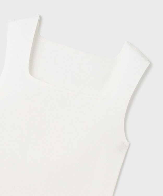 GRACE CONTINENTAL ブライトニットノースリーブ ホワイト