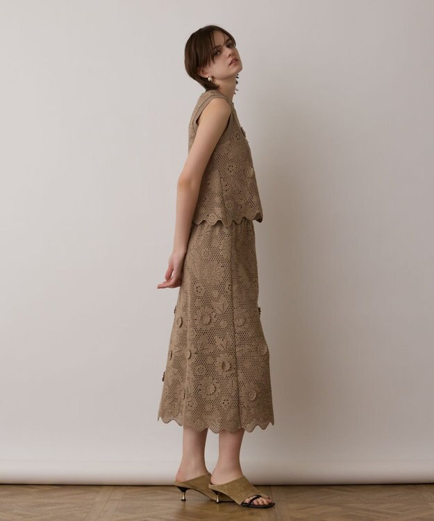 クロシュ刺繍スカート / GRACE CONTINENTAL | GRACE CONTINENTAL