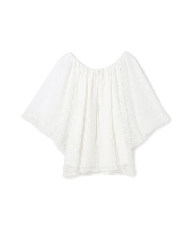 GRACE CONTINENTAL レイヤードチュールトップ ホワイト