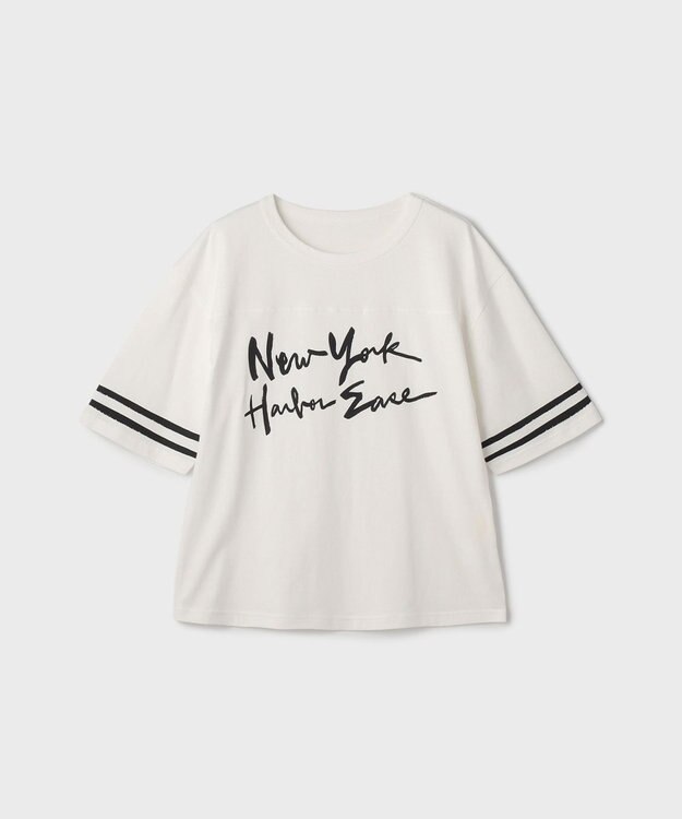 GRACE CONTINENTAL カレッジロゴプリントTシャツ ホワイト