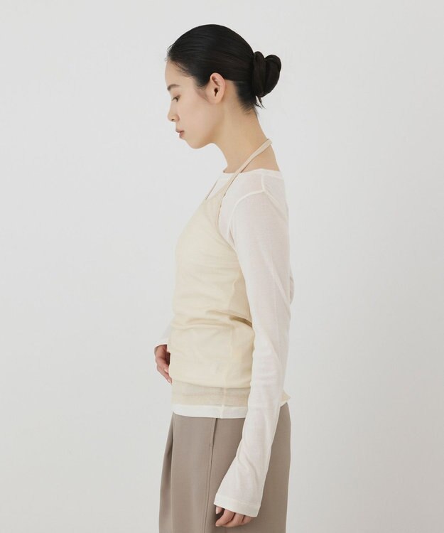 GRACE CONTINENTAL シアーレイヤードカットトップ キナリ