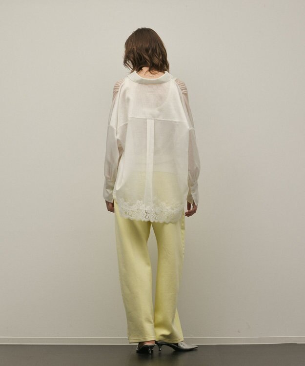 GRACE CONTINENTAL シアースキッパートップ ホワイト