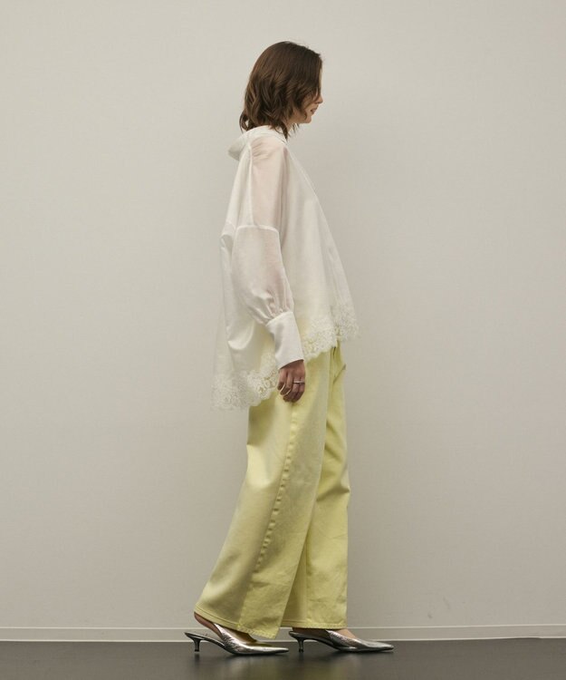 GRACE CONTINENTAL シアースキッパートップ ホワイト