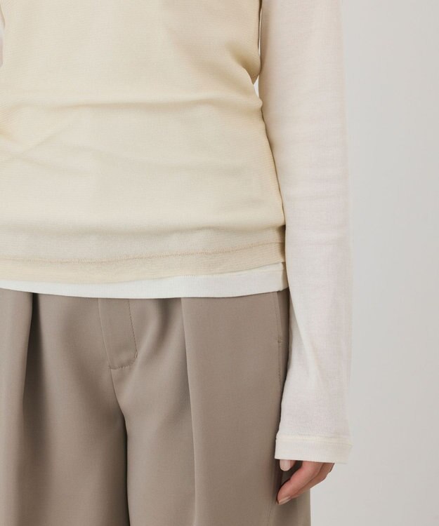 GRACE CONTINENTAL シアーレイヤードカットトップ キナリ