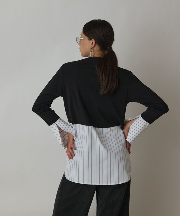 GRACE CONTINENTAL レイヤードカットトップ ブラック