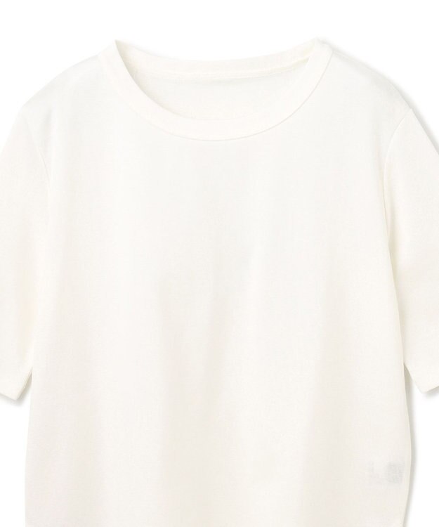 GRACE CONTINENTAL ロゴミラノリブトップ ホワイト