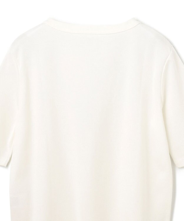 GRACE CONTINENTAL ロゴミラノリブトップ ホワイト