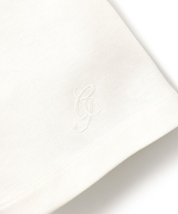 GRACE CONTINENTAL ロゴミラノリブトップ ホワイト