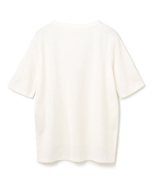 GRACE CONTINENTAL ロゴミラノリブトップ ホワイト