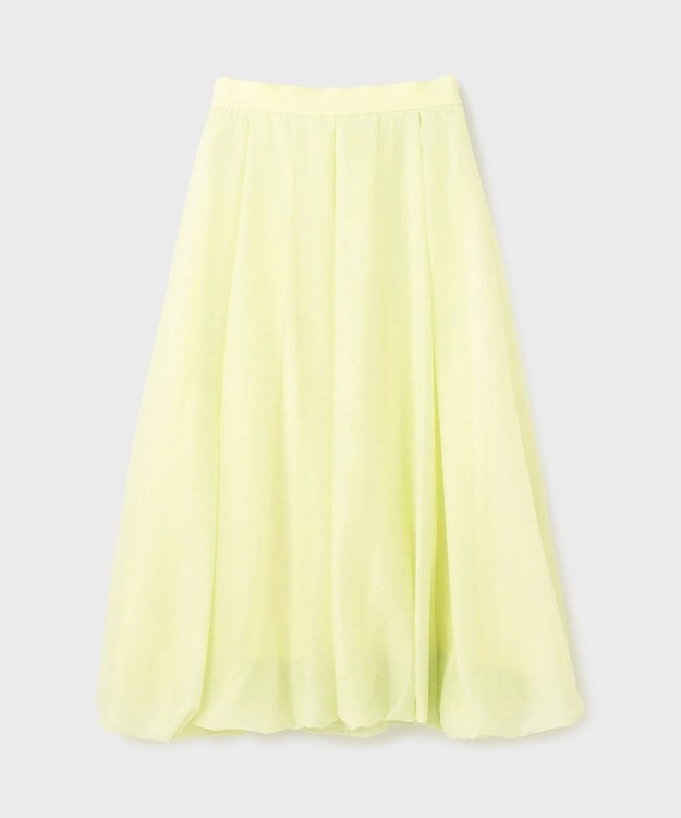 GRACE CONTINENTAL バルーンシアースカート イエロー