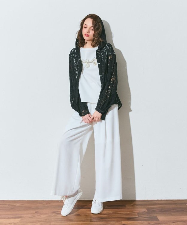 GRACE CONTINENTAL コードレースフーディ ブラック