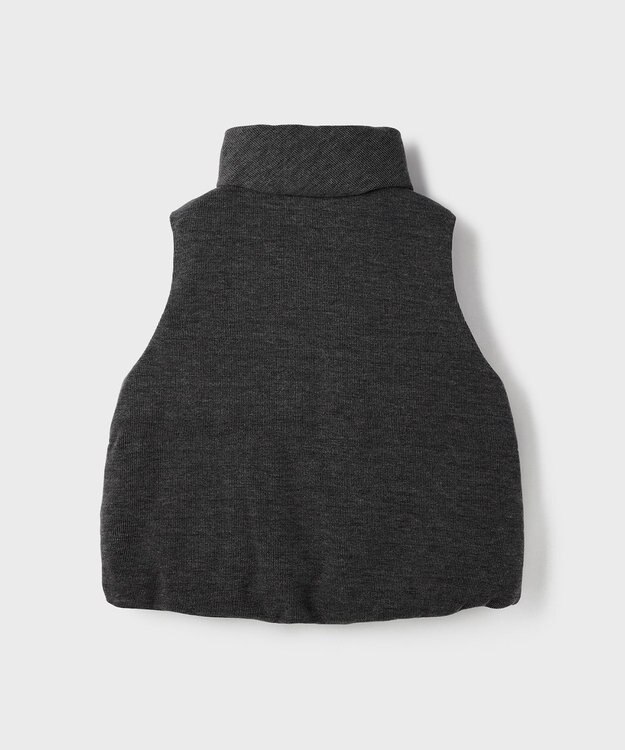 GRACE CONTINENTAL スタンドニットダウンベスト グレー