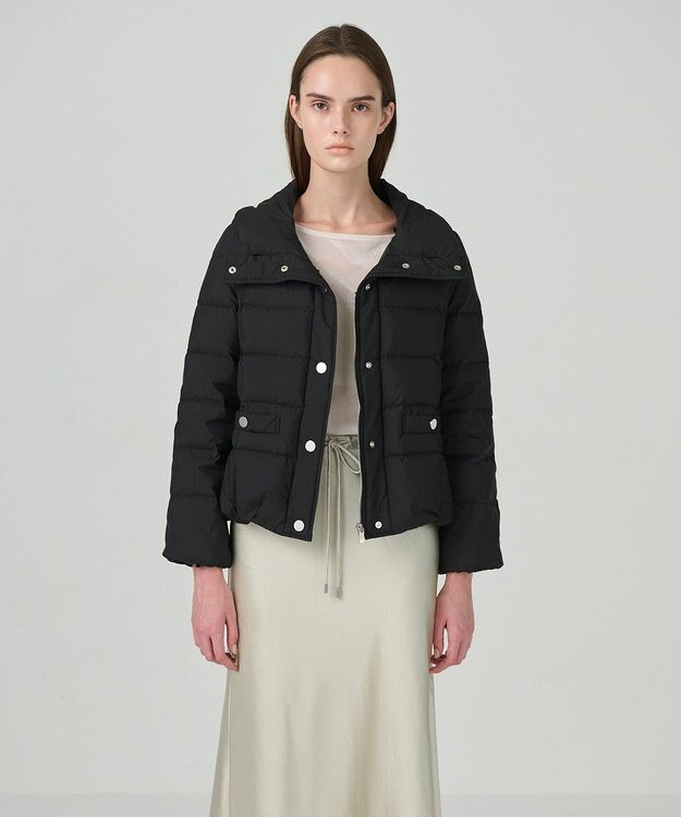 GRACE CONTINENTAL ファーショートダウンジャケット ブラック