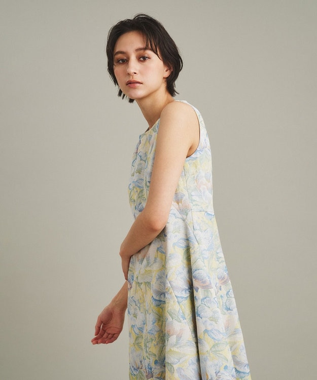 graceラメJGフラワーワンピース フラワーラメジャガードワンピース / GRACE CONTINENTAL | GRACE